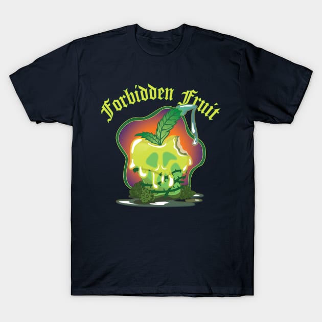 Forbidden Fruit (Green apple) T-Shirt by KannaKulture